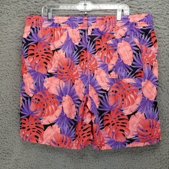 CSG Swimwear Mens 2XL Pink Nylon Fiji Field Drawstring Trunks NWT - Picture 9 of 14